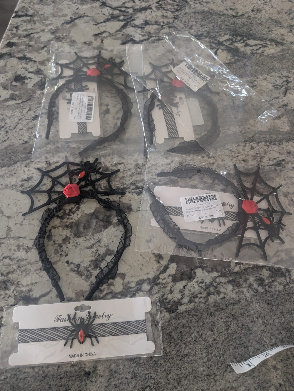 New 4 Spider Web Headband And Chockers